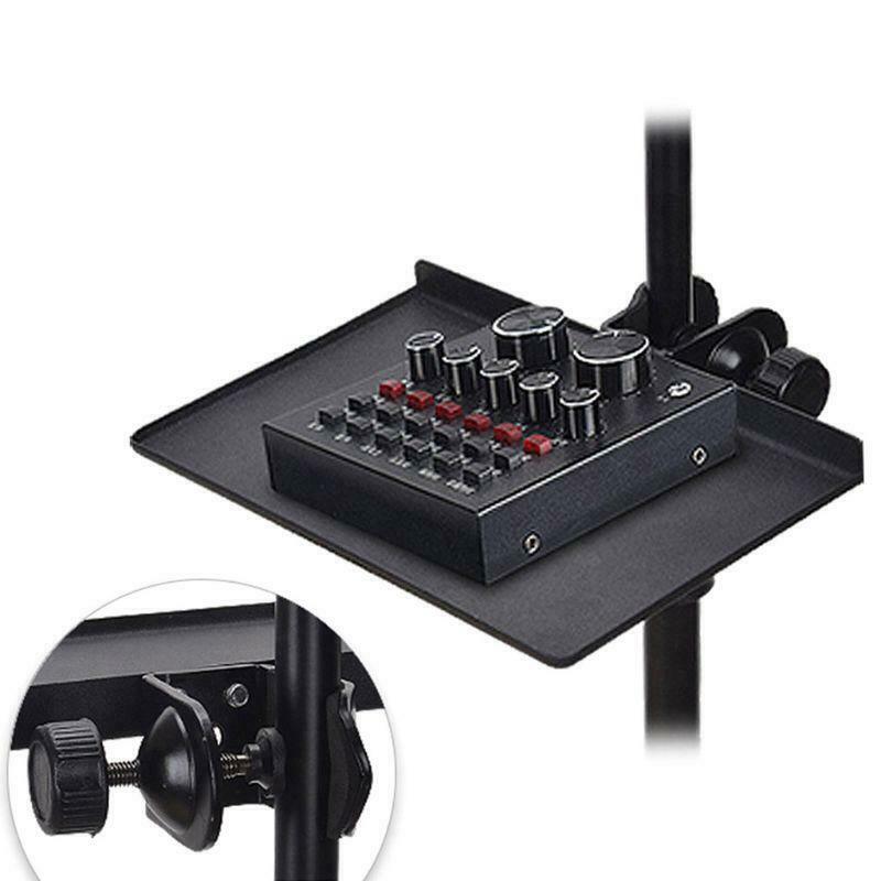 200x130MM Sound Card Tray Live Broadcast Microphone Rack Stand Phone Clip Holder