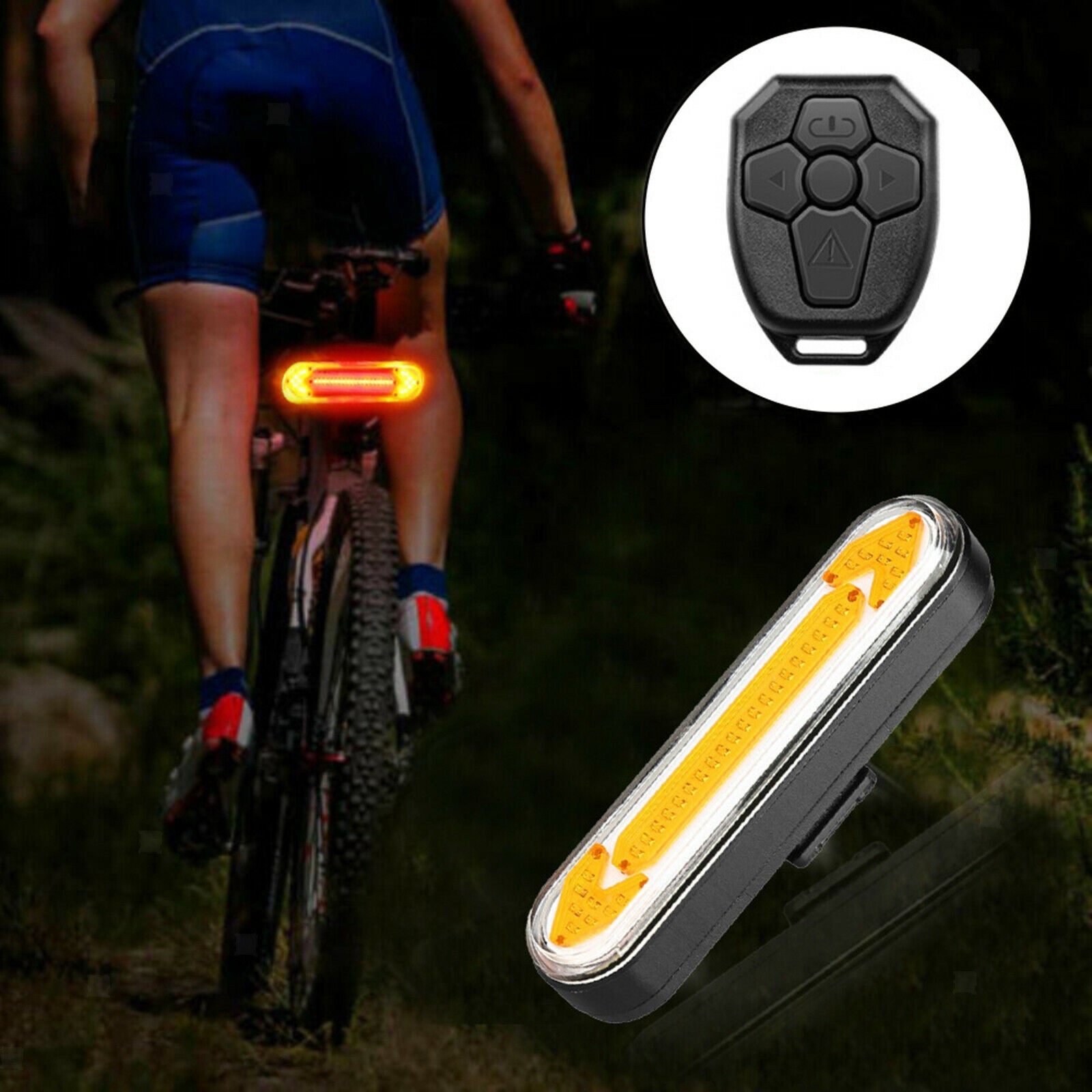 Ultra Bright Bike Light Taillight with Remote Control Fits On Any Road Bikes
