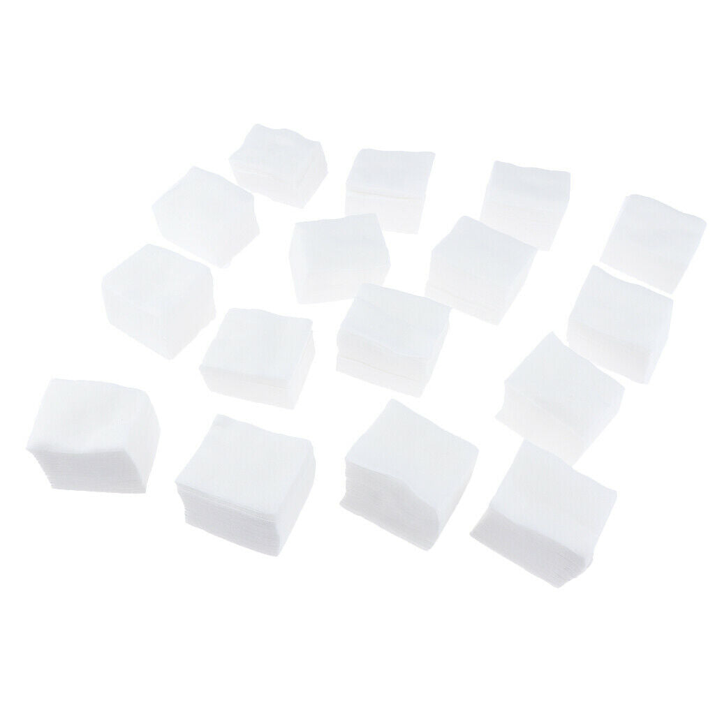 1600Pcs Disposable White Cotton Pads Facial Cleaning Towelettes Cosmetic Nail