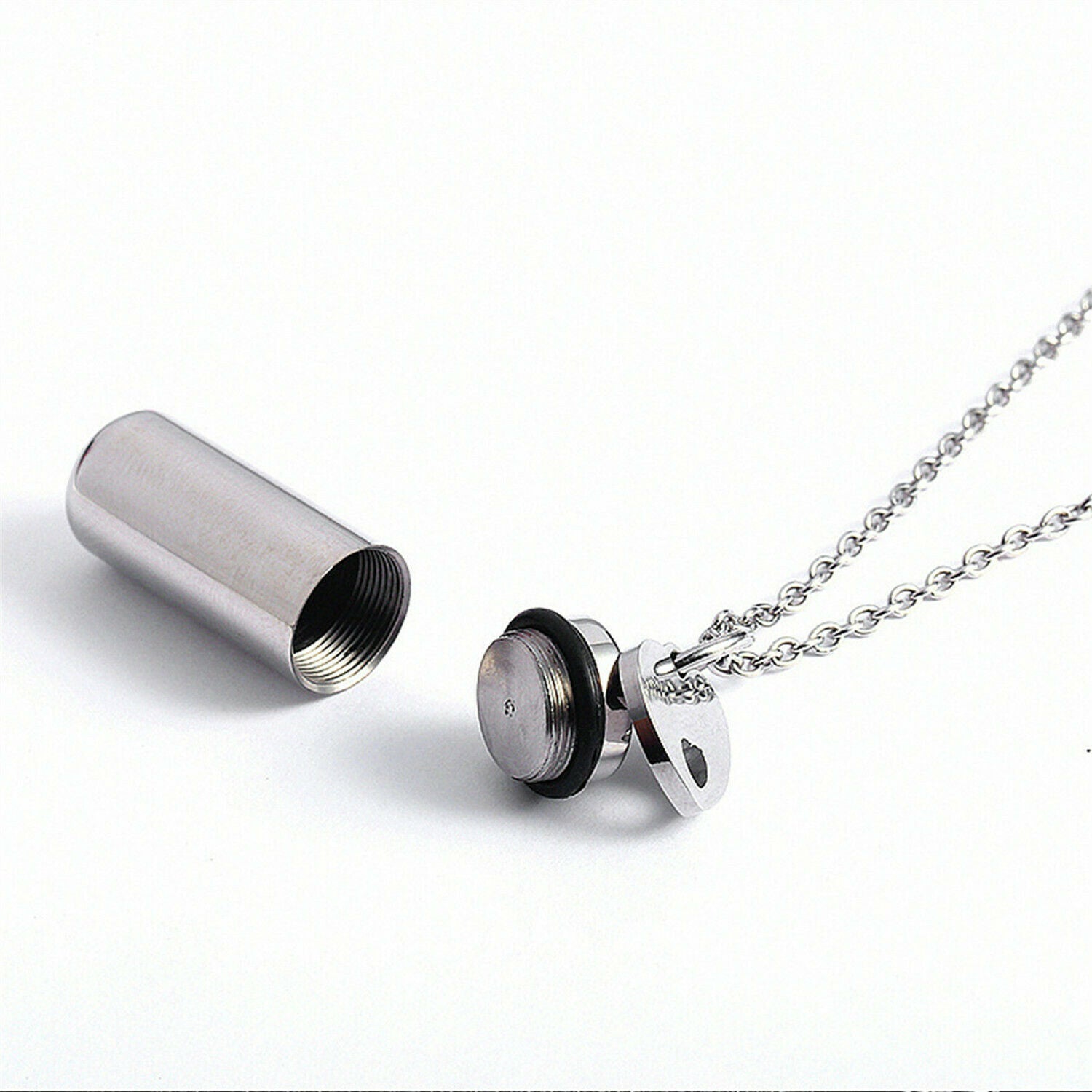 Stainless Steel Jewelry Cremation Ashes Keepsake Memorial Urn Necklace for Pet