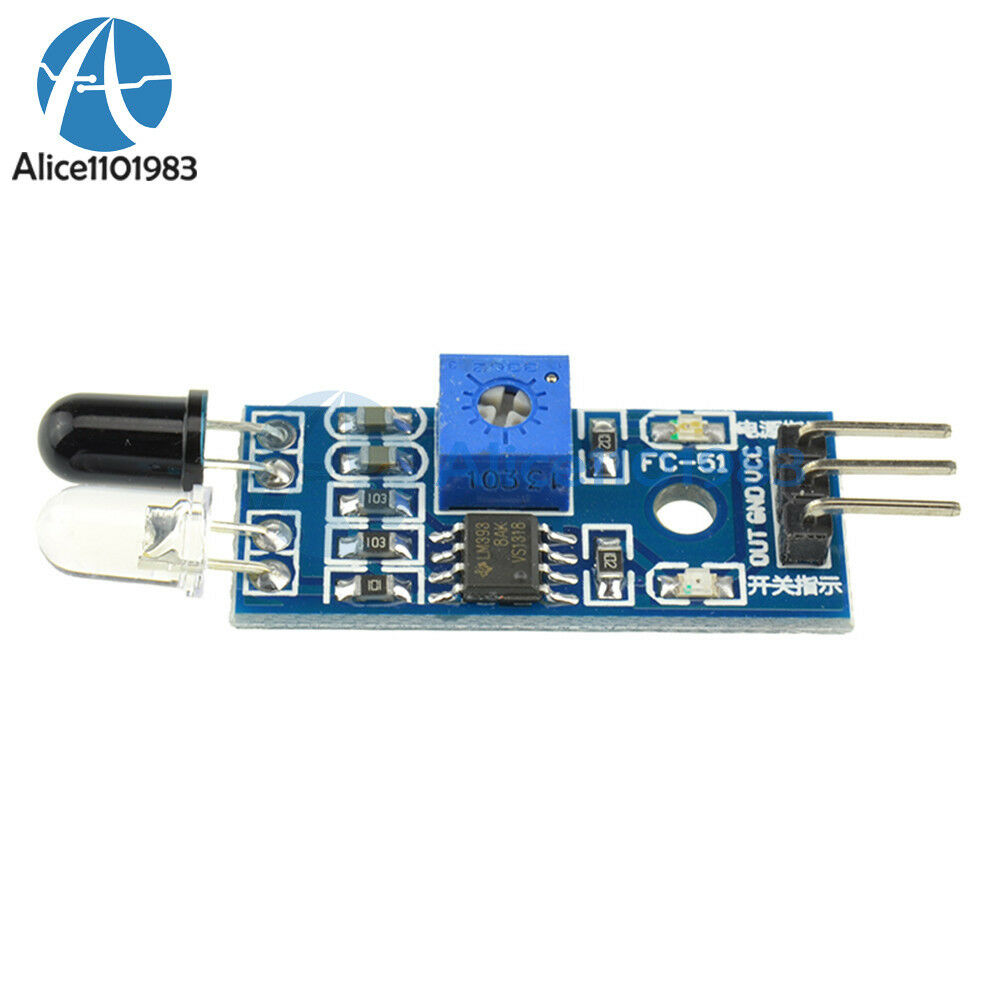 5pcs Car Obstacle avoidance Infrared Sensor module Reflective photoelectric
