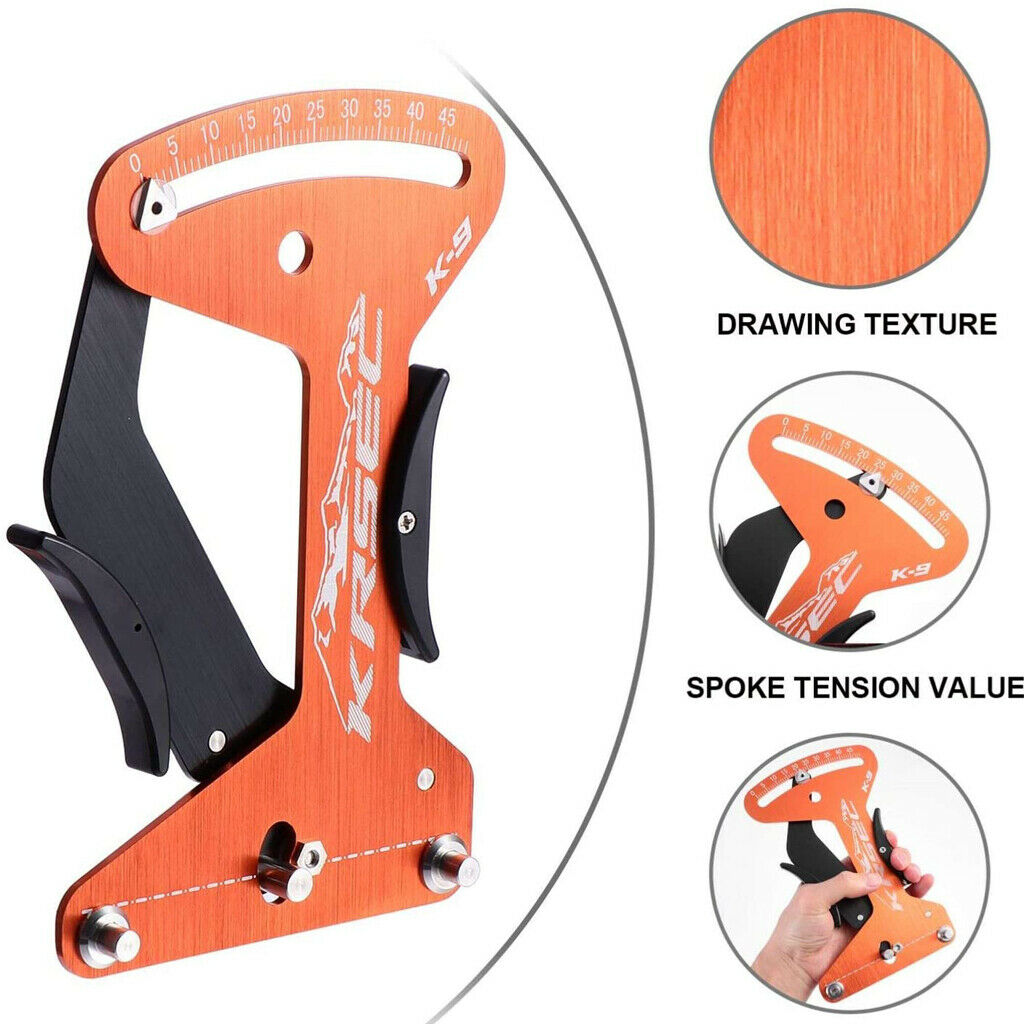 Spoke Tension Meter Tool, Metal Bicycle Wheel Tool Wire Tension Adjustment Tool