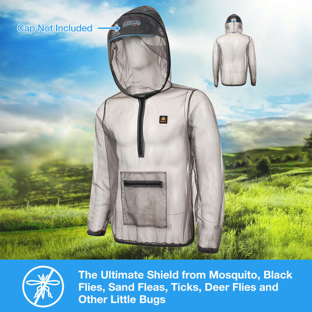2x Outdoor Anti Mosquito Suit Quick Dry Net Summer for Fishing Gardening