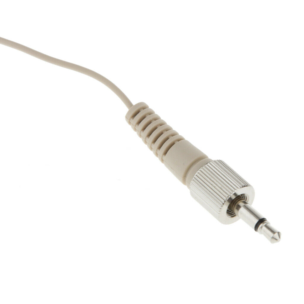 Mini 3.5mm Plug Wired Microphone White Headworn Head-Mounted MIC