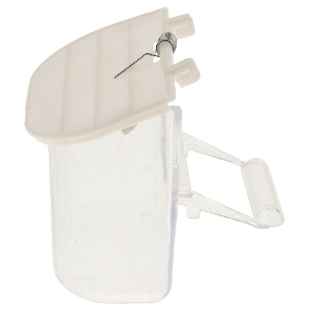 Cage Bird Feeder Food Container - No Mess for Parrots Canaries Conures Pigeon