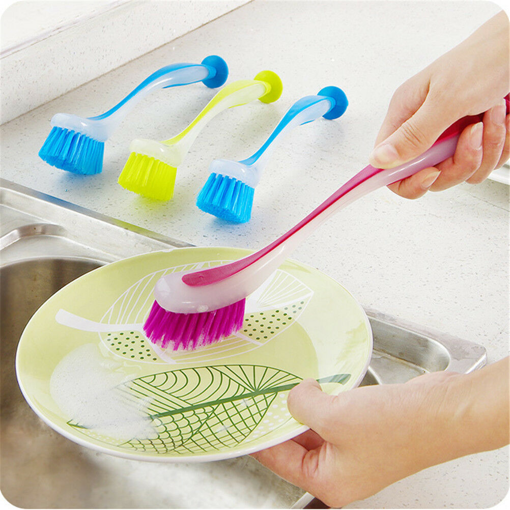 Practical Vertical Multifunctional Sink Cleaning Brush Dishwashing Pot Brush_DD