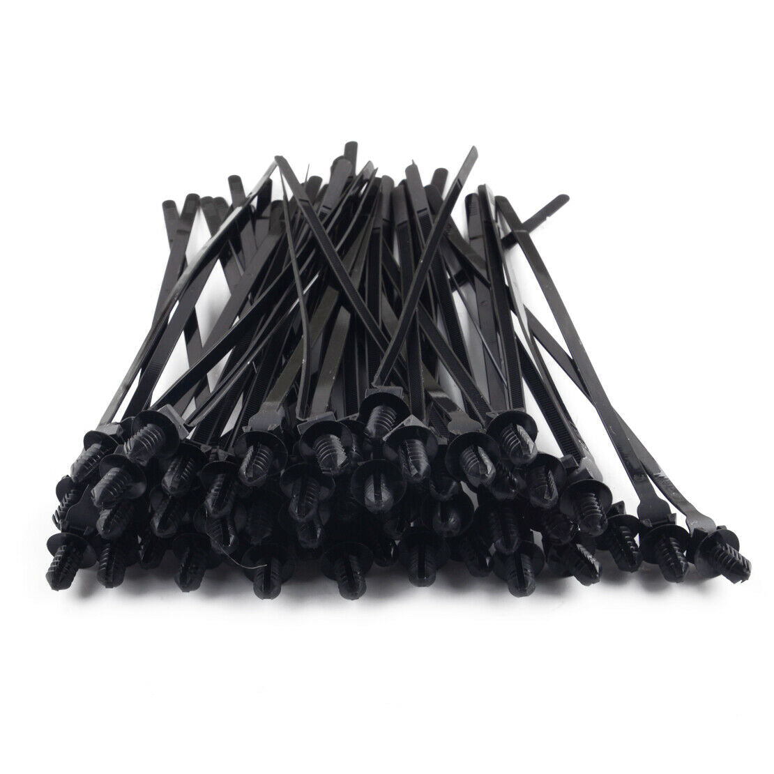 50x Push Clips Wire Tie Released Zip Straps Pipe Cable Fastener Bundle Band New