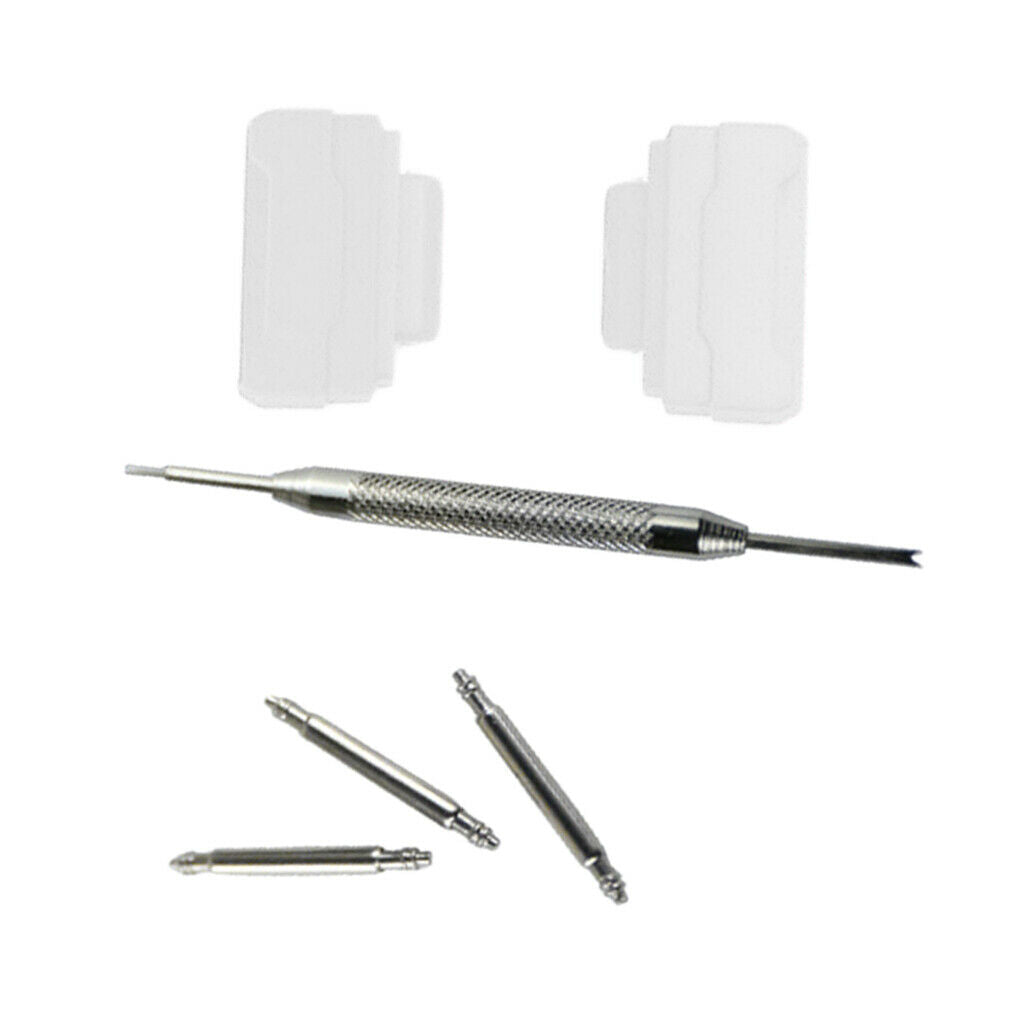 3Set 16mm Black White Red Wristwatch Watch Band Strap Adapter Kit DIY New
