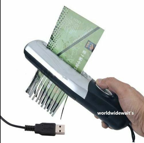 Portable Office USB Paper Document Shredder Cutter