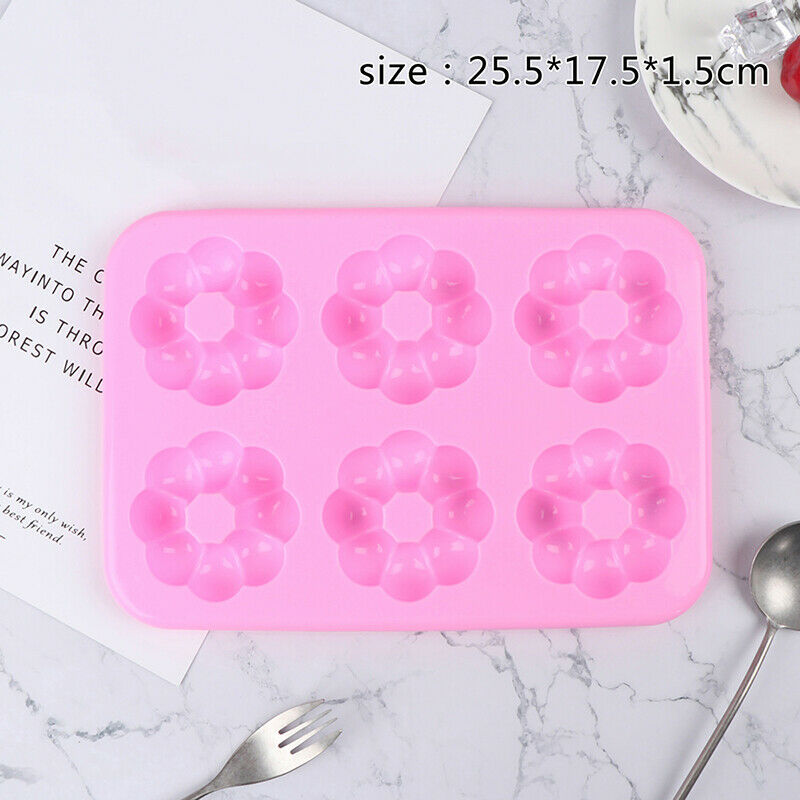 Donuts Shape Cake Mold DIY Silicone Form Moulds for Mousse Baking Cake To.l8