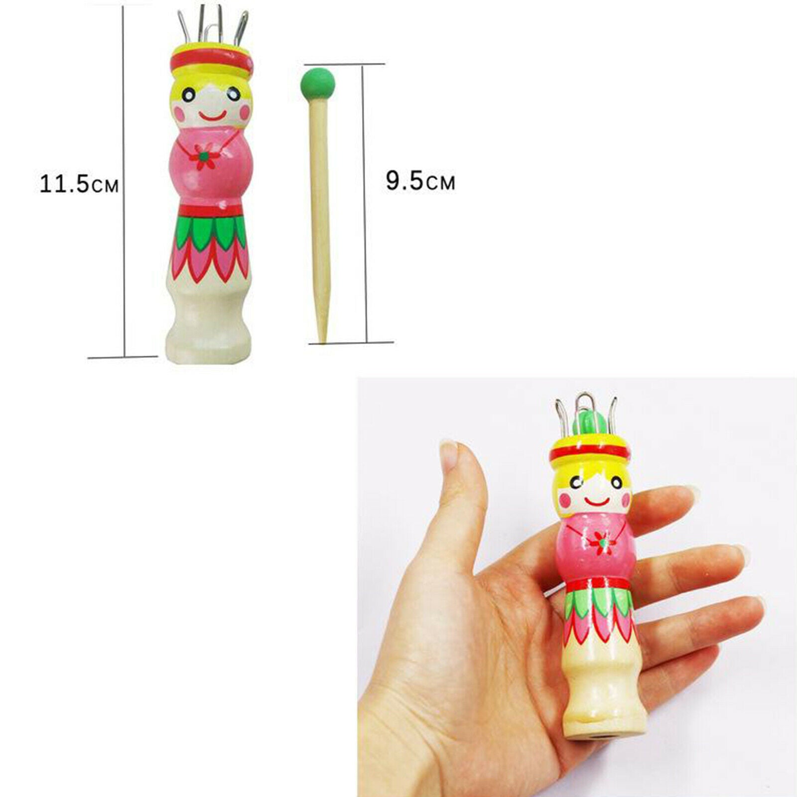 DIY Knitting Loom Rope Braided Tool Wooden Yarn Wool Knitter Weaving Craft