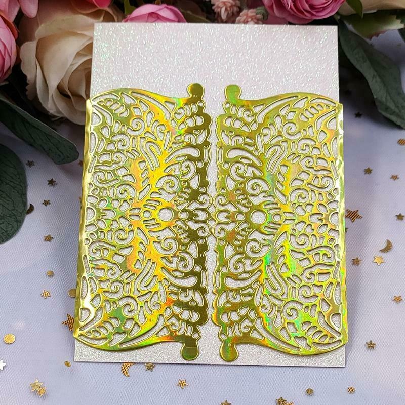 Greeting Card Cover Border Die-Cuts Stencils for DIY Scrapbooking Carbon Steel