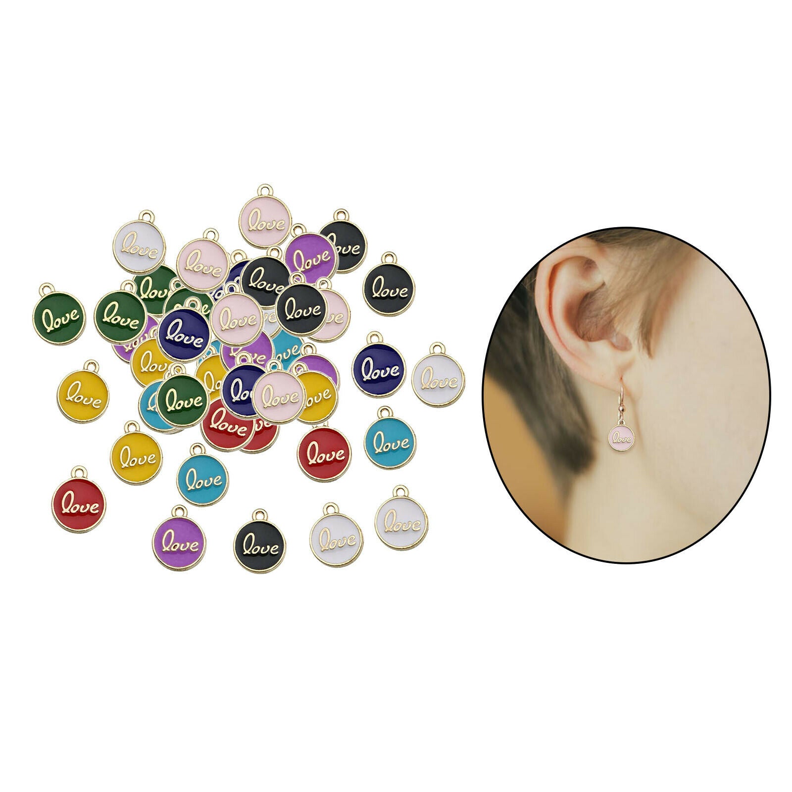 45 Alloy Charms Pendants Jewelry Making Necklace Mix DIY Craft Supplies