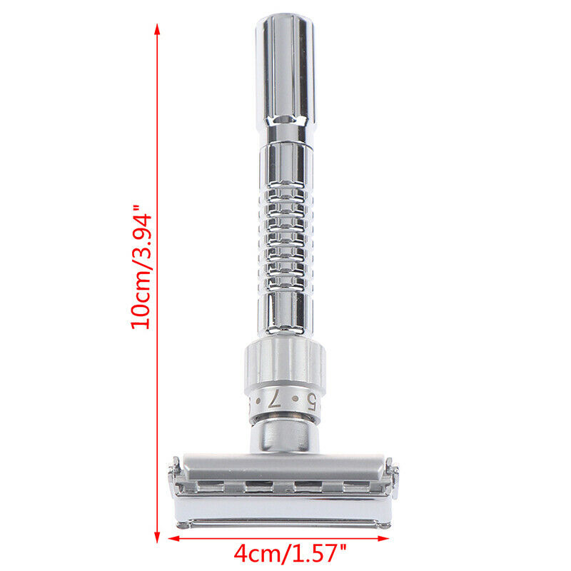 1Set Adjustable Double Edge Razor Shaving Razors Blades Zinc Alloy Manual ShBDA