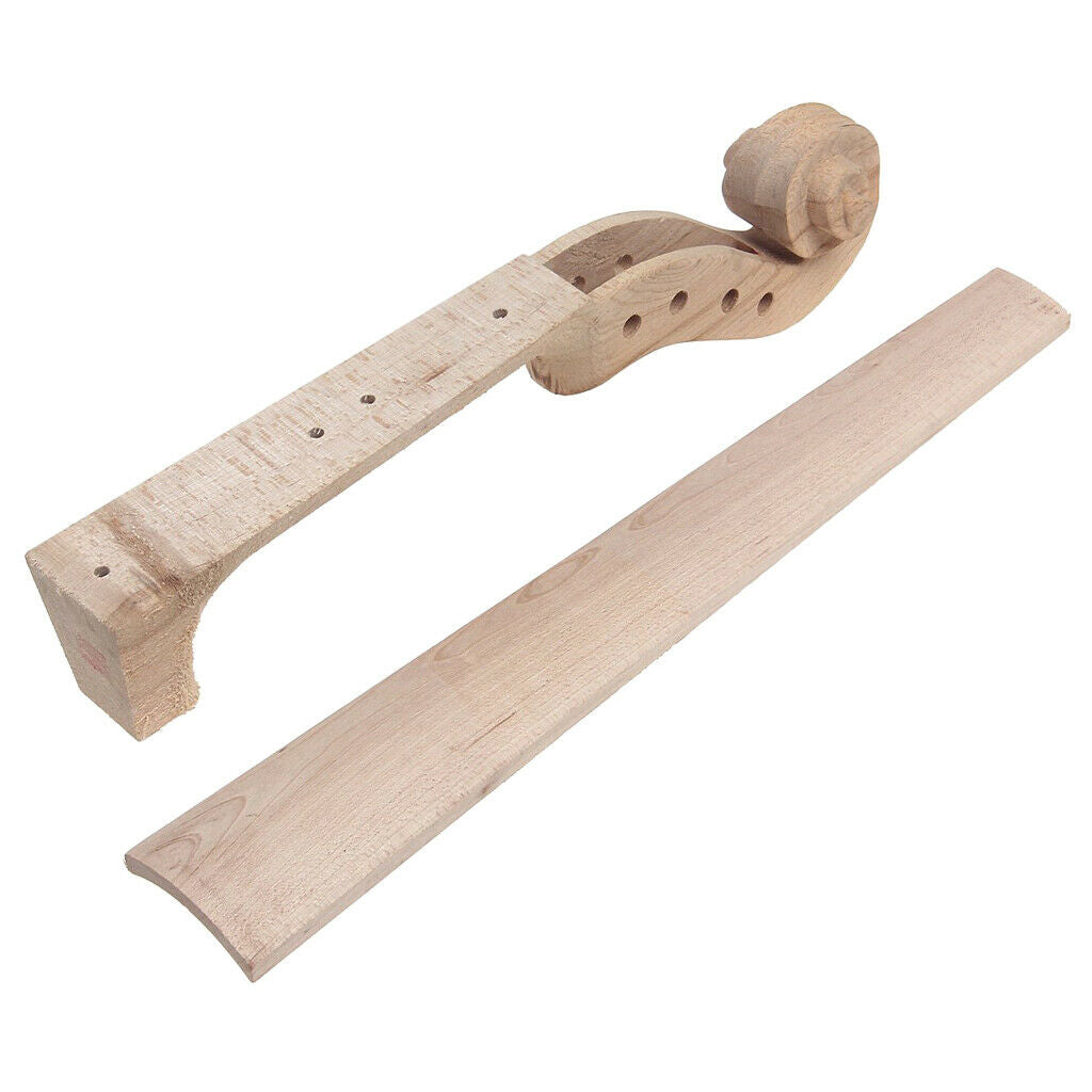 Violin Neck with Maple Wood Fingerboard Accessory Kit for 4/4 Violin