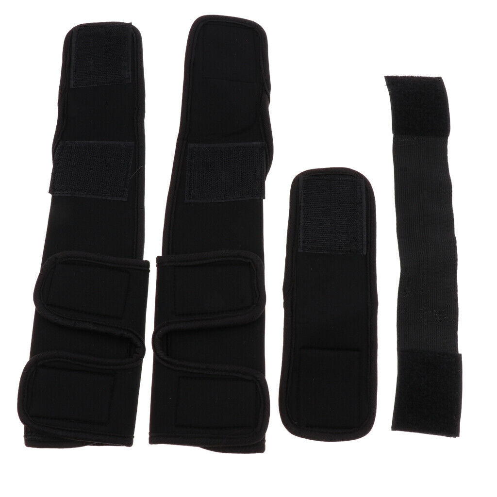 Black M Pet Dog Puppy Front Leg Hock Joint Wrap Protect Wounds