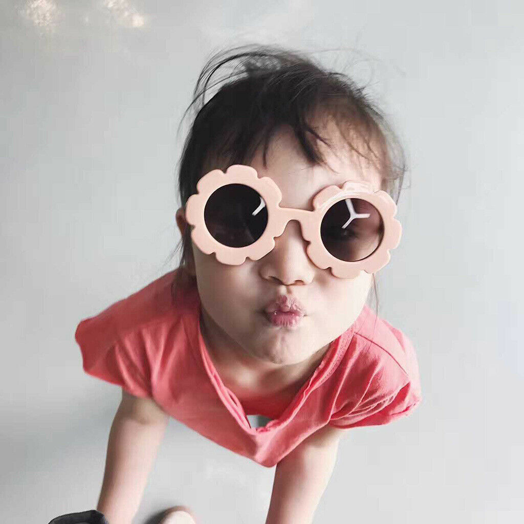 3pcs Fashion Cute Kids Girls Flower Sunglasses Toddler UV400 Goggles Glasses
