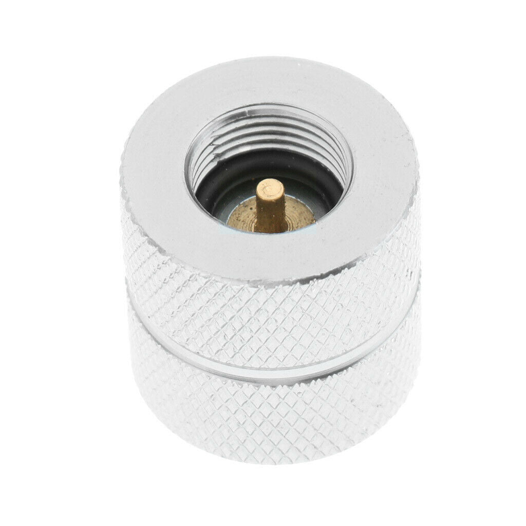 18 X 25mm Aluminum Alloy Camping Stove Canister Butane Gas Refill Adapter