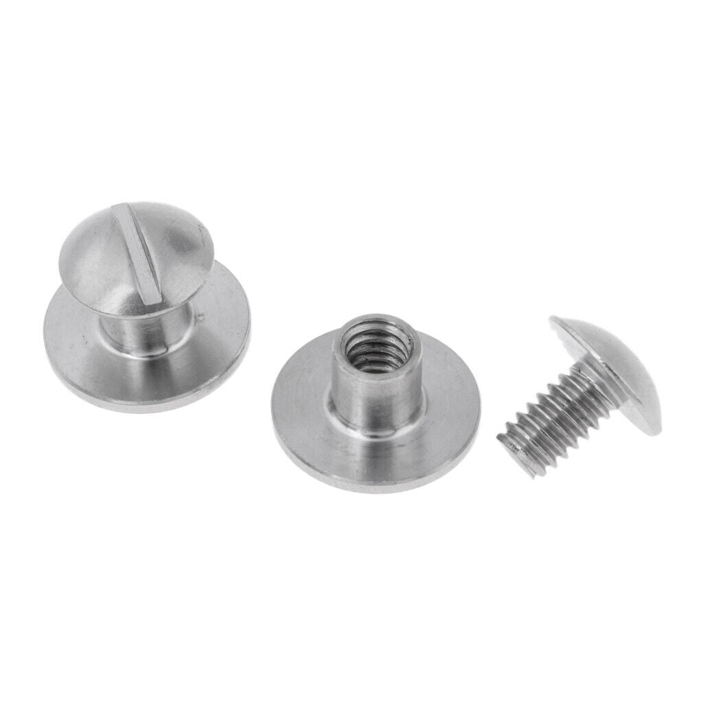 8Pcs Back Plate Book Screw Backplate Bolts Wing Hardware BCD Accessories