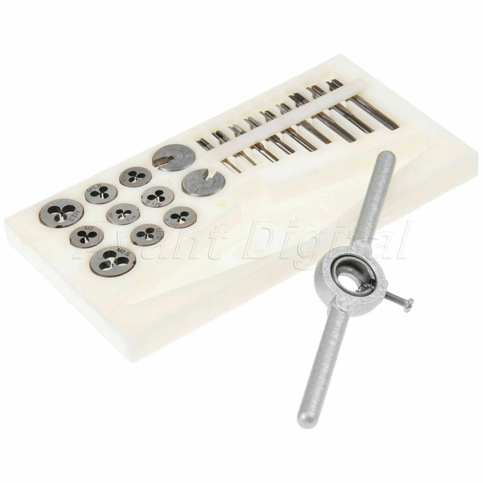M1-M2.5 Metric Thread Screw Tap Threading Die & Wrench Metalworking Tool 1 set