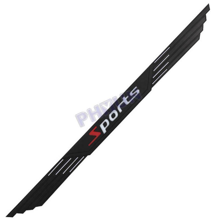 Black Rubber Car Rear Guard Bumper Scratch Protector Non-slip Pad Sport Look 1x