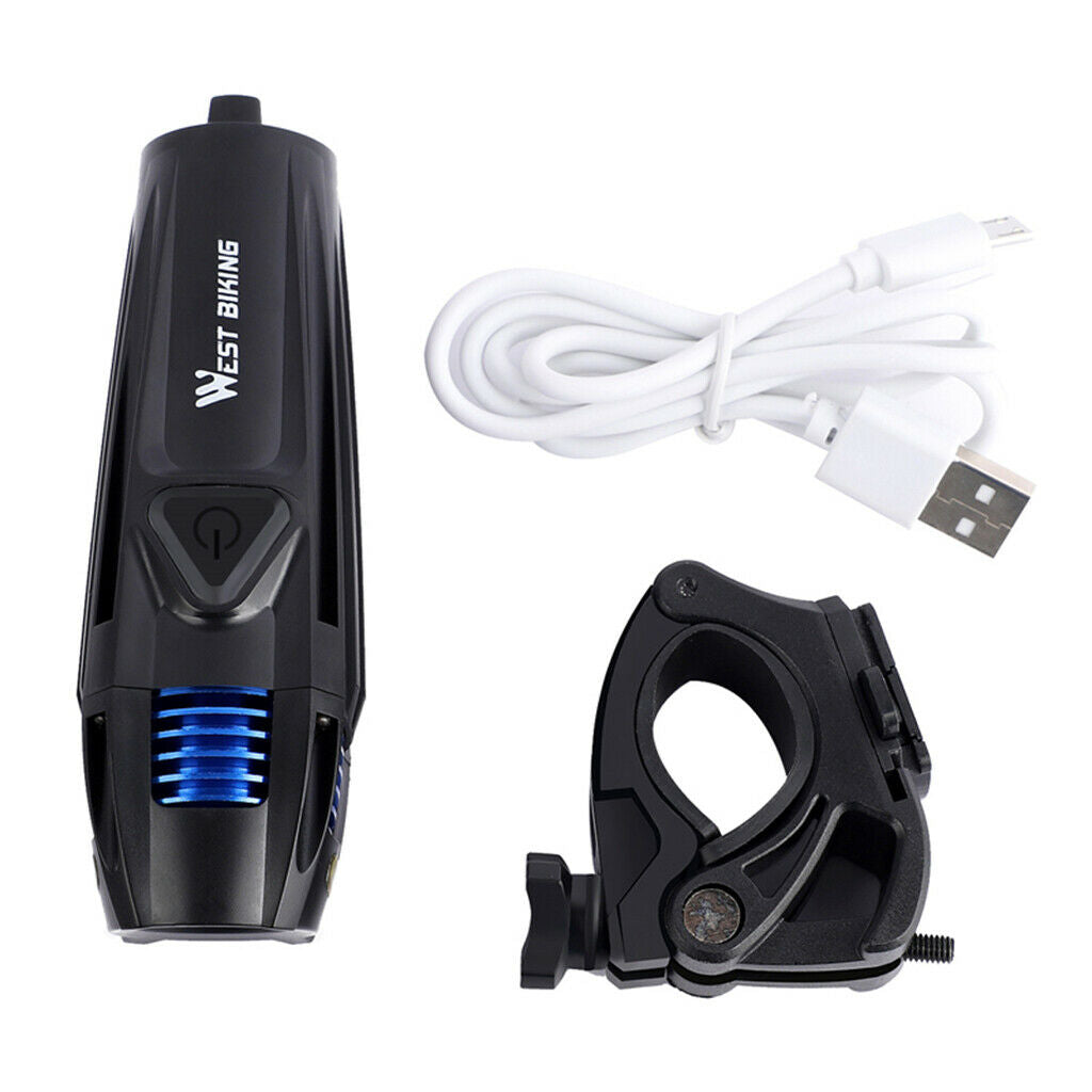 Waterproof Rechargeable Bicycle Headlight LED Bike Front Light 5 Modes USB