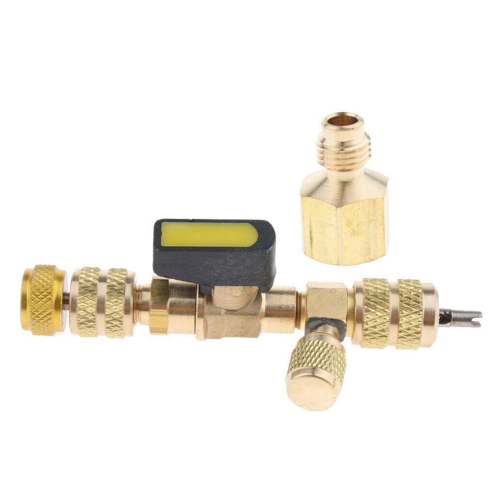 Valve Core Remover/Installer Tool with Dual Size SAE 1/4&5/16 Port for HVAC