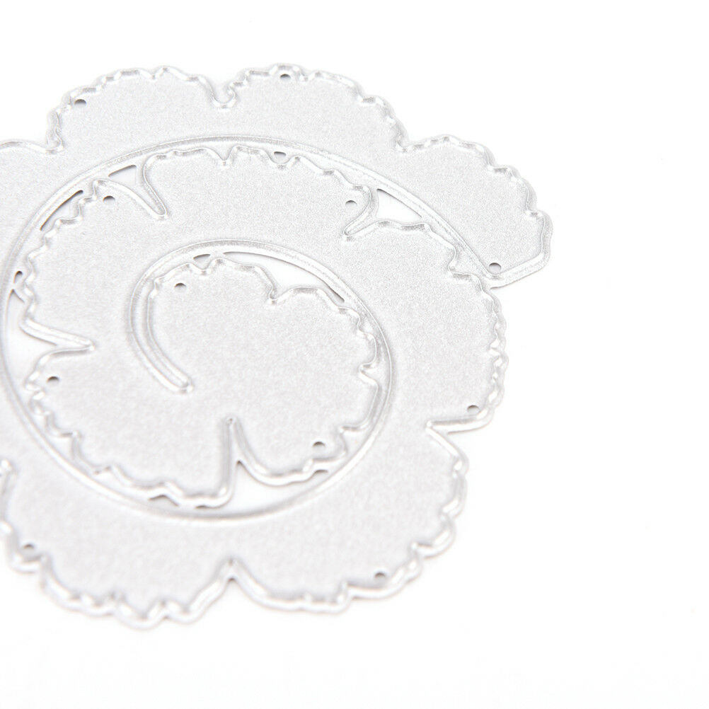 Twin flower Metal DIY Cut Dies Stencil Scrapbook Album Paper Card Emboss C.l8