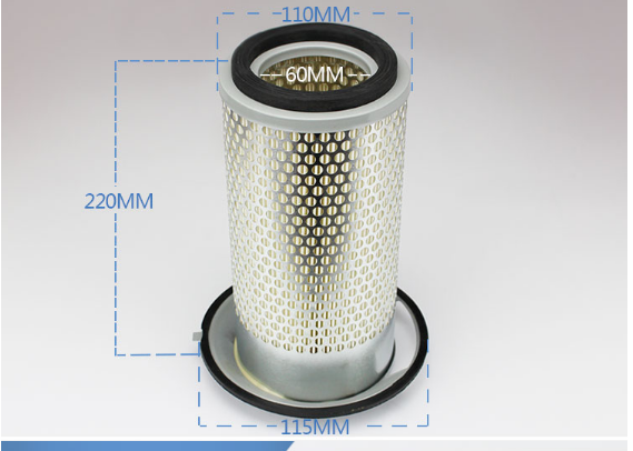 Forklift Machine K1122 Air Filter For Heli H2000 2-3T Cotton Material Part