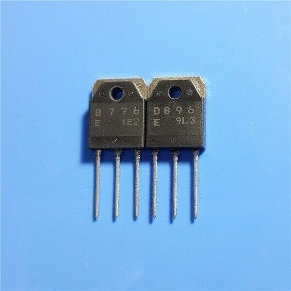 1pairs (2PCS)  Transistor SANYO TO-3P 2SB776+2SD896 B776+D896