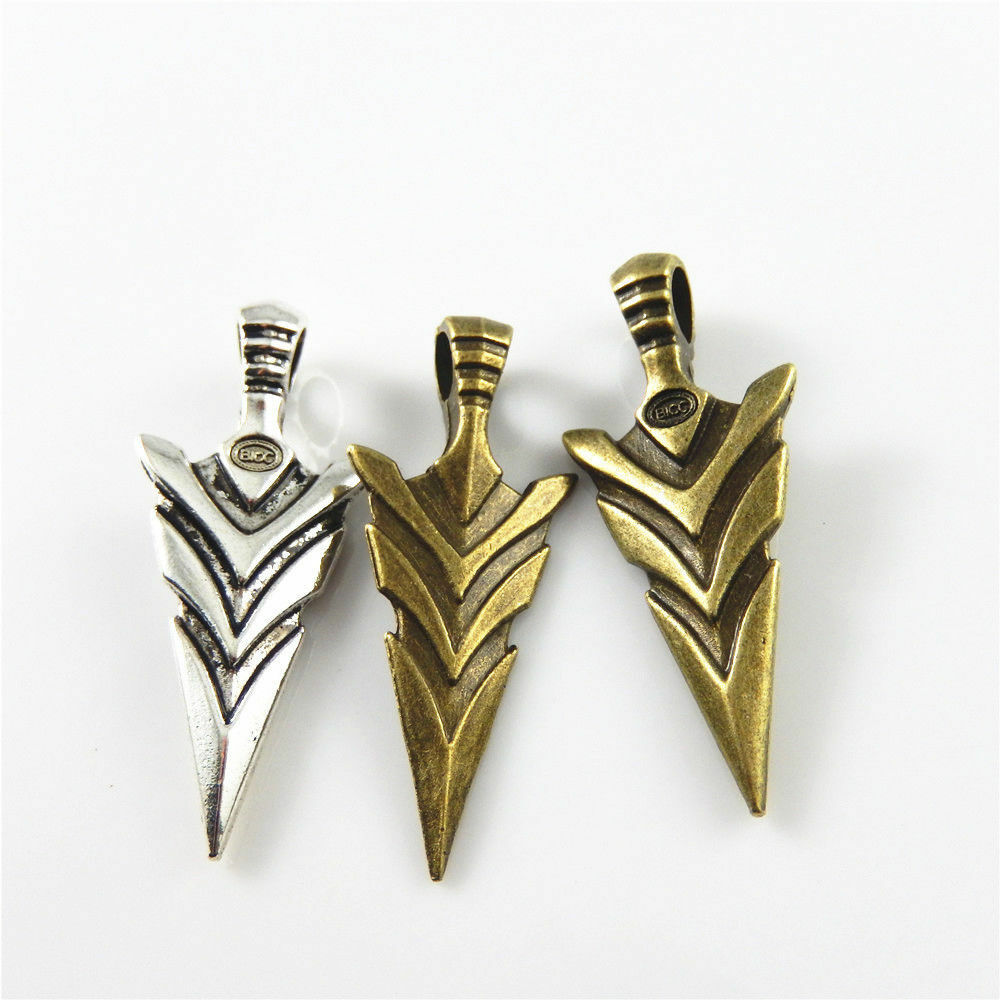 6 pcs Mix Lot Retro Sword Alloy Charm Pendant Jewelry Making Dangle 46*19*9mm