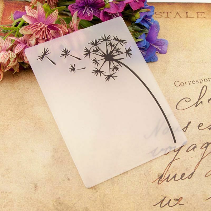 Dandelion Embossing Folder Template DIY Scrapbooking Card Making Album Decor