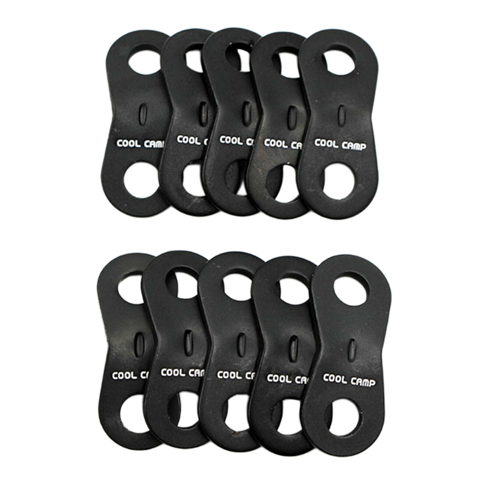 20 Pack Guyline Adjusters Guide Tensioner Bent Runner for Hiking Outdoor