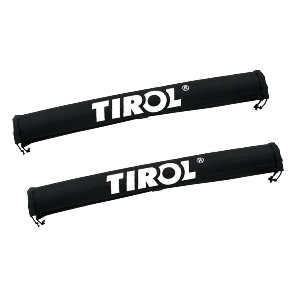 2pcs Roof Rack Protector Cargo Rack Carrier Cover for Snowboard Racks 59cm