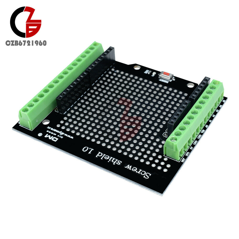 Proto Screw Shield for Arduino Open Source Reset Button D13 LED CZ