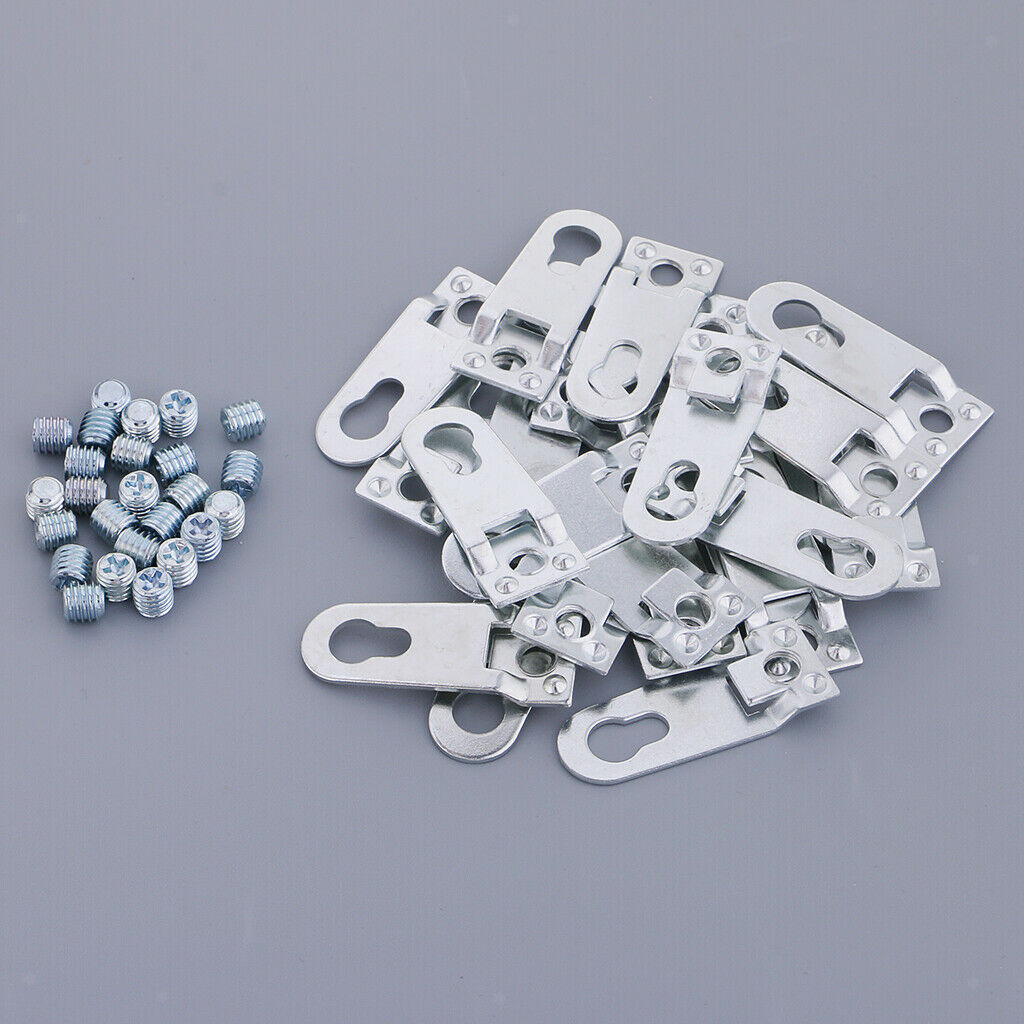 25pcs Hardware Keyhole Hanger And Wall Decor Hanger Heavy