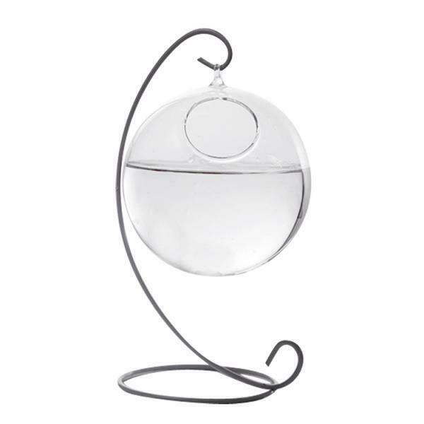 Ball Shaped Glass Hanging Flower Pot Vase