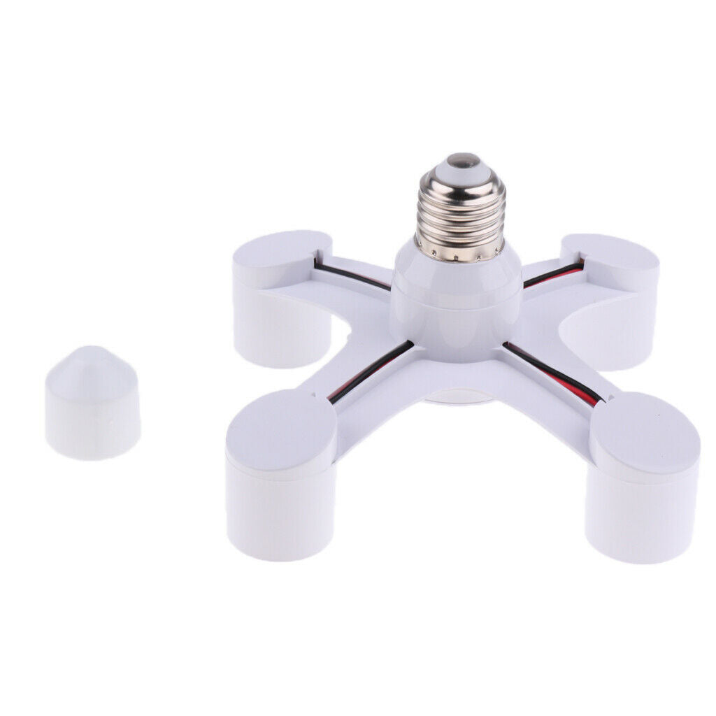 4PCS 4 in 1 Light Socket Adapter Splitter Lamp Holder Converter for E27 Bulb
