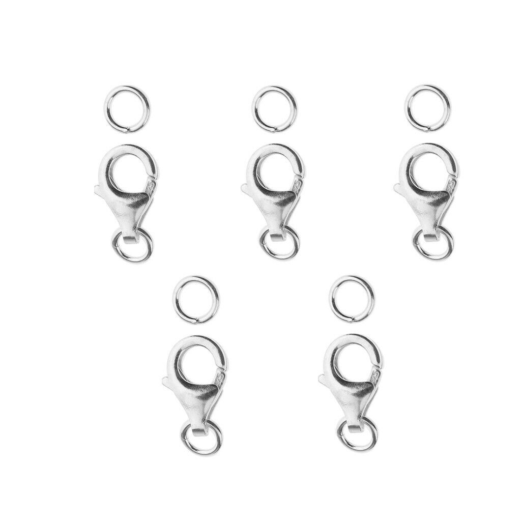 Set Of 5Pcs Clasp Clamp Lobster Ideal For Chain Extension DIY Tool