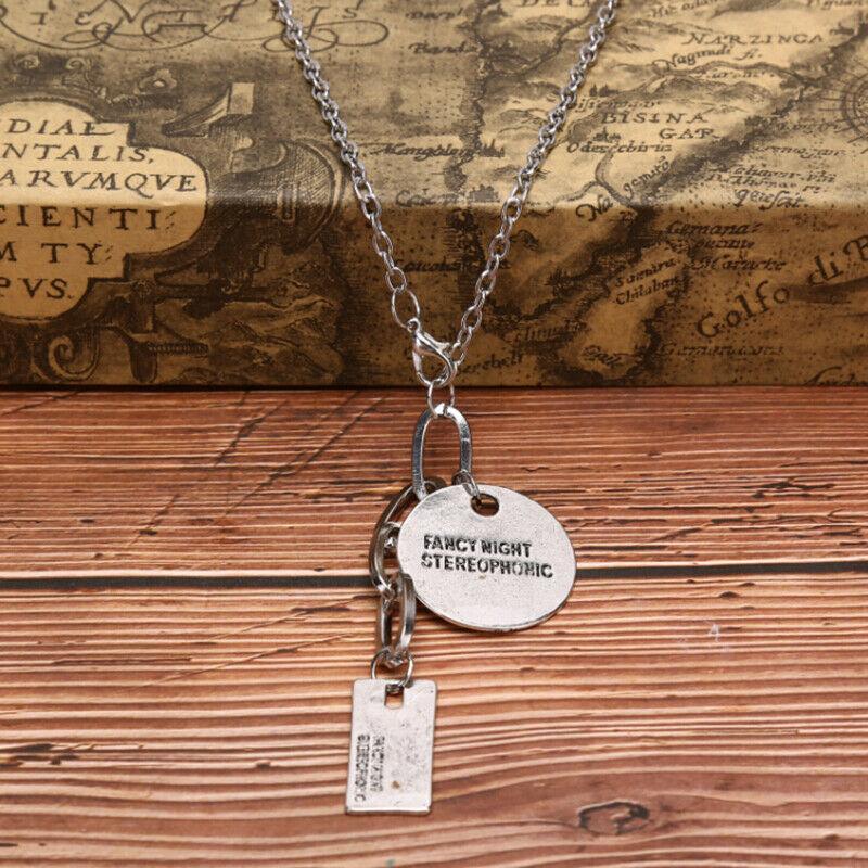 Punk Gothic Women Girls Round Metal Lock Pendant Chain Necklace Jewelry Gi Ws.DD