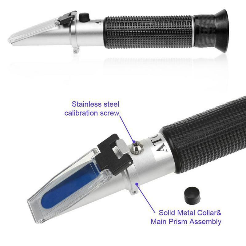 Salinity Refractometer For Seawater And Marine Fishkeeping Aquarium 0-100 Ppt D1