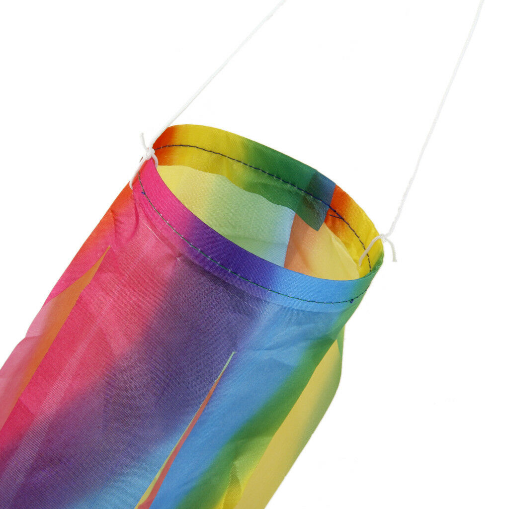 70cm Rainbow Japanese Windsock Carp Flag Koi Nobori Wind Streamer Kite Decor