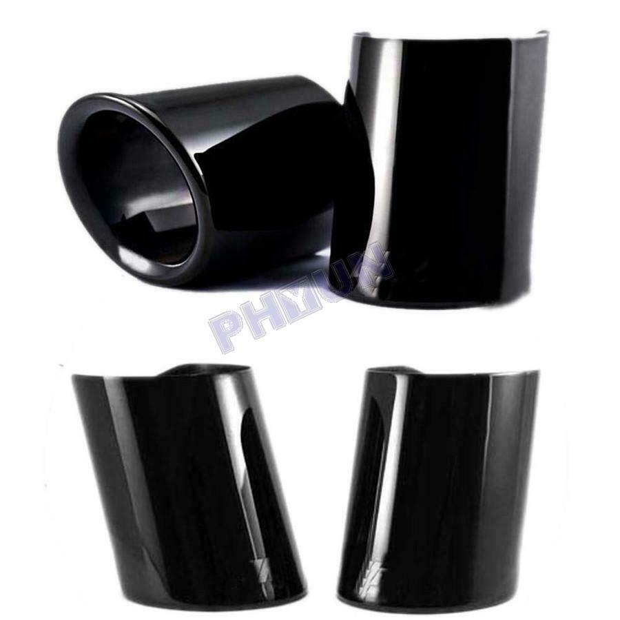 2x Titanium Car Exhaust Pipe Tip Muffler For BMW 3 Series 325i 328i E90 E92