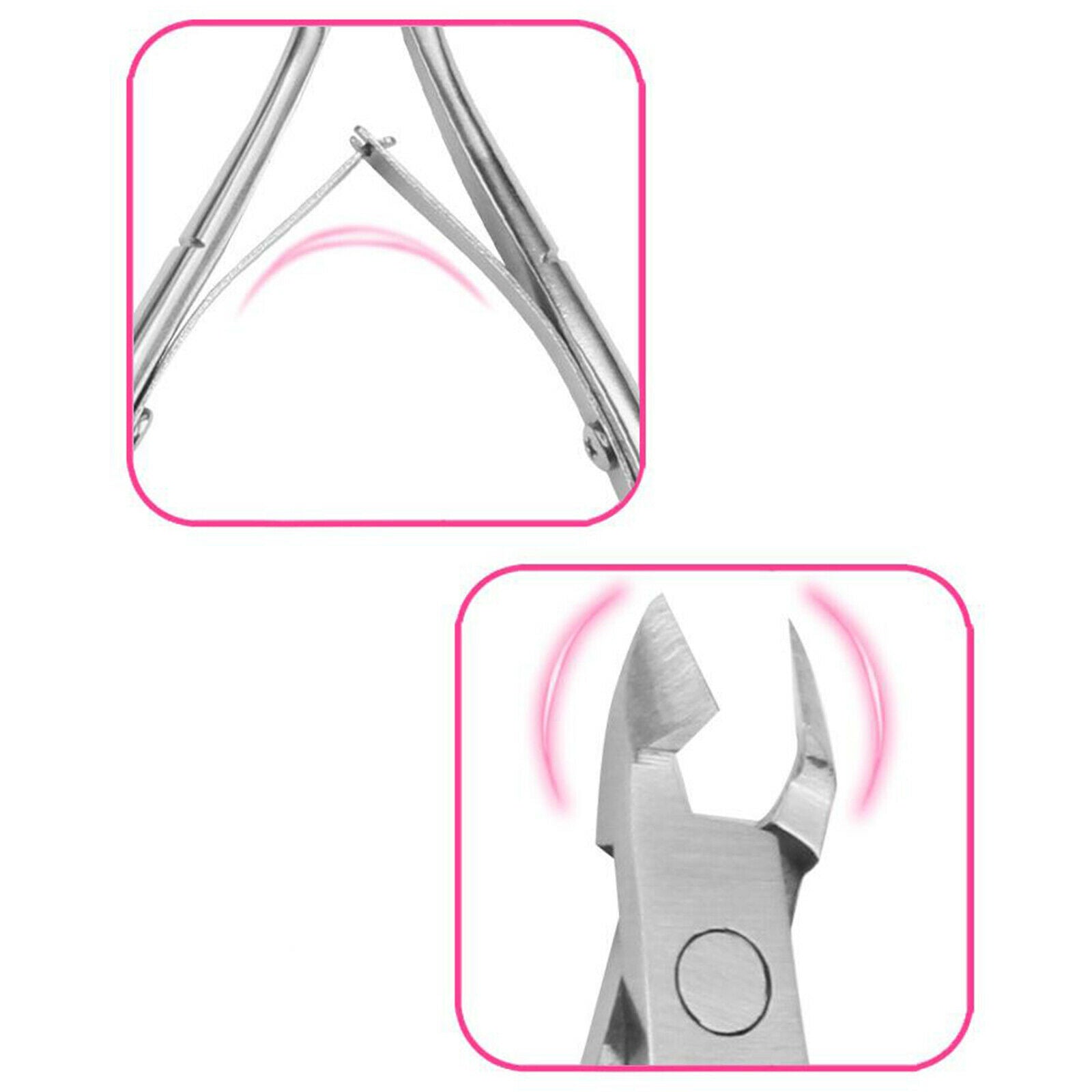 4Pcs Nail Art Cuticle Nipper Nail Clipper Cutter Spoon Nail File Tool Set