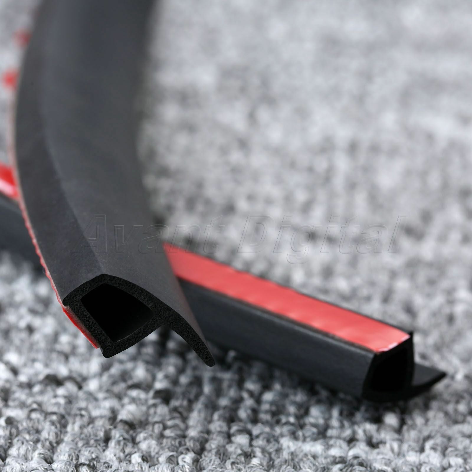 4M Car Truck Motor Door P-Type Rubber Sealing Weather Strip Hollow Universal