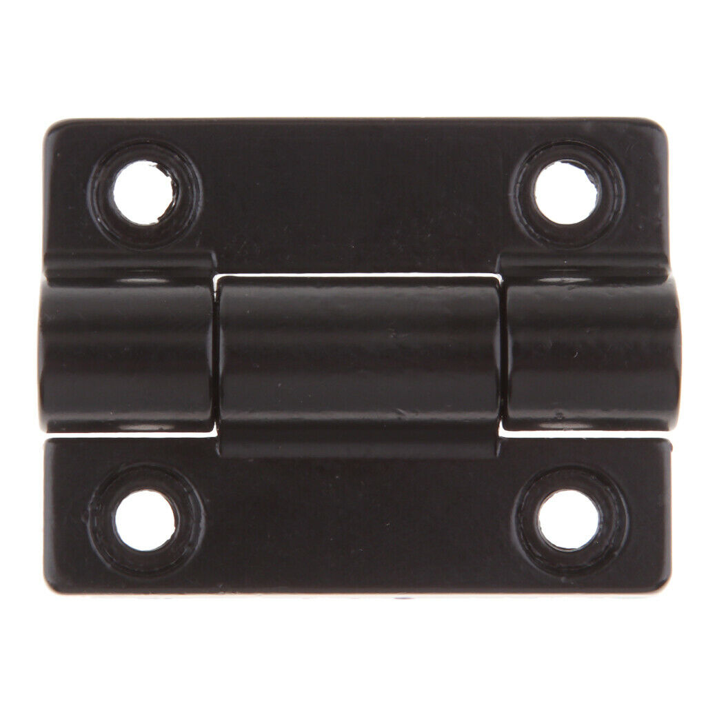 Black Zink Alloy Adjustable Torque Position Control Hinge with Holes 45x34 mm