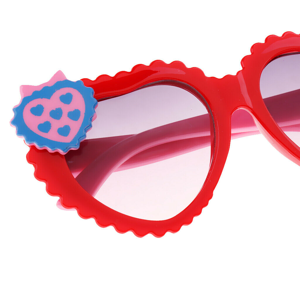 2Pcs Kids Baby Girls Soft Plastic UV400 Sunglasses Eyewear