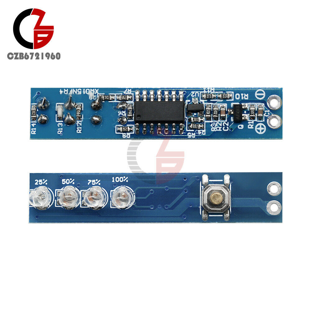 1S Lithium Battery Capacity Indicator Module LED Display Board Power Level Panel