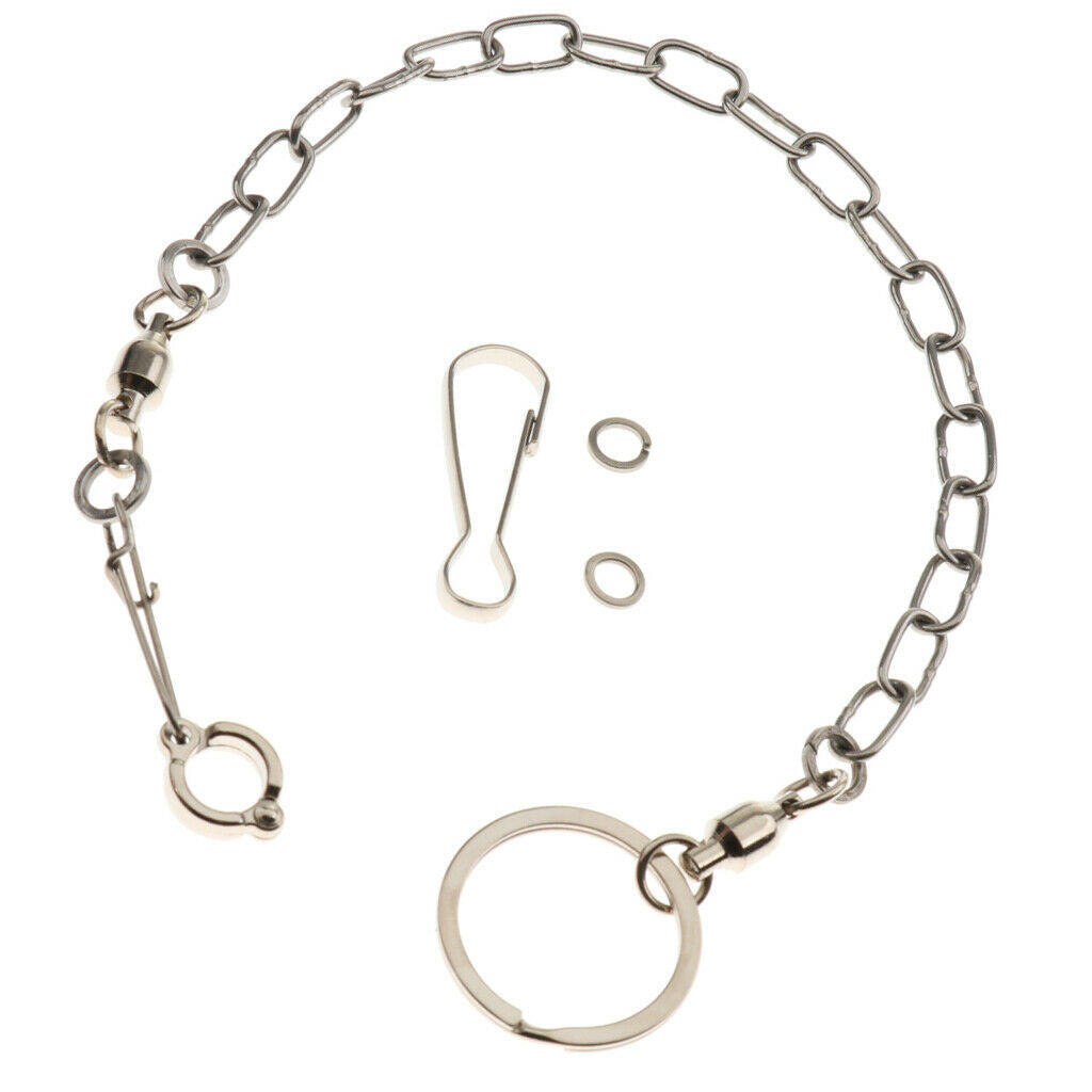 Pet Bird Leash Parrot Foot Chain Stainless Steel Training Anklet Ring 09