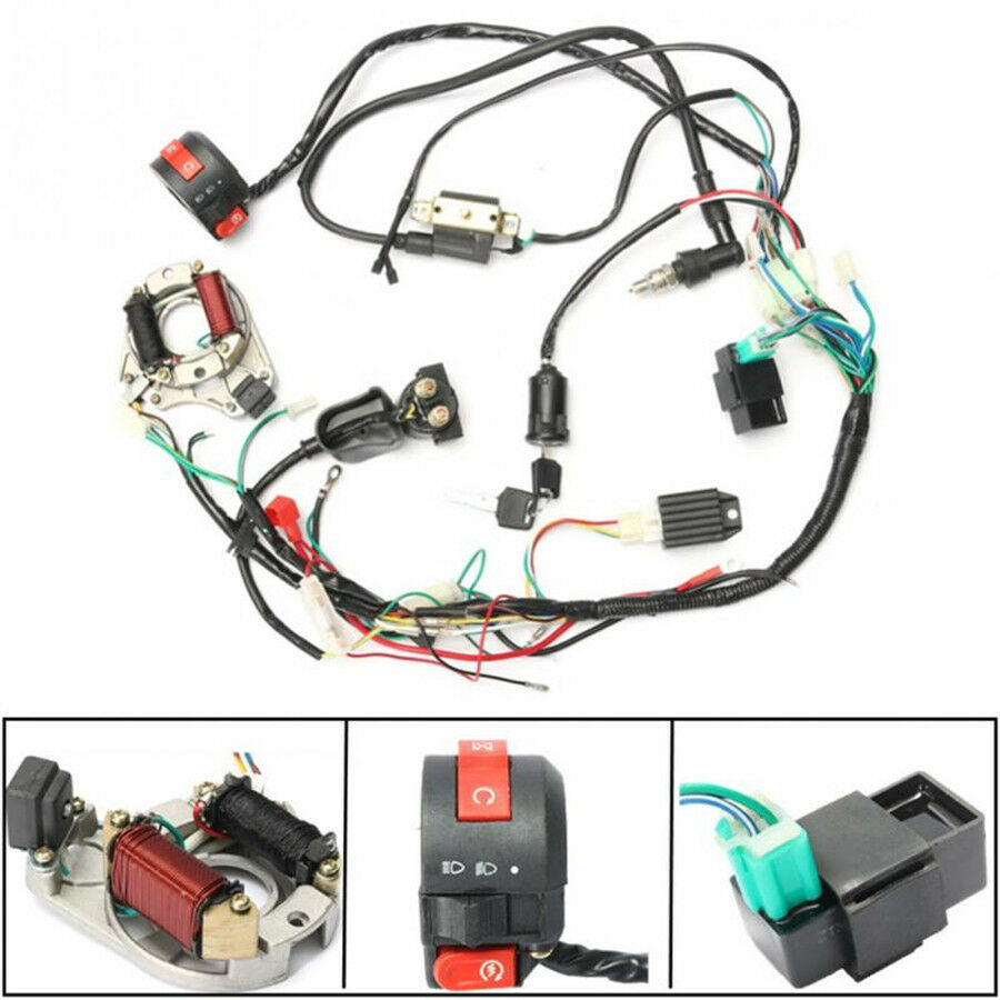 5 Pins CDI Wire Harness Stator Assembly Wiring For Chinese ATV Quad 50cc-125cc